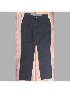 Under Armour Mens Black Tapered Golf Pants 30x32 Nylon Blend